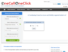 Tablet Screenshot of onecalloneclick.org
